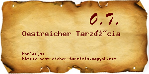 Oestreicher Tarzícia névjegykártya
